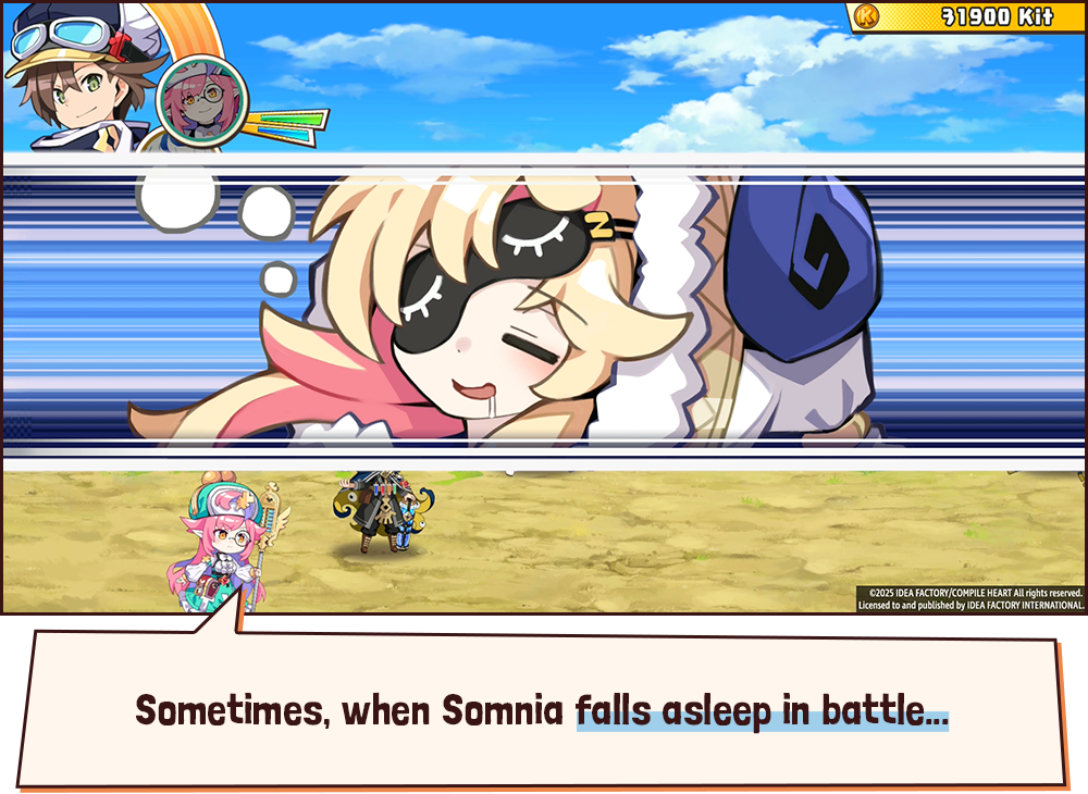 Somnia falls asleep